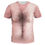 Thumbnail: Summer Fun Muscle Pattern 3D Printed Breathable Loose O-Neck Men's Tee