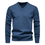 Thumbnail: Men's V-Neck Cotton Blend Long Sleeve Knit Pullover Sweater Outfit
