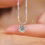 Thumbnail: Dazzling S925 Sterling Silver VVS1 Moissanite Crown Necklace, GRA Certified for