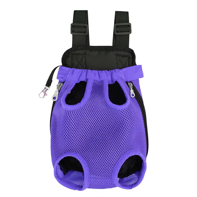 Thumbnail: Breathable Pet Carrier Backpack for Small Dogs & Cats - Front/Back Travel Bag