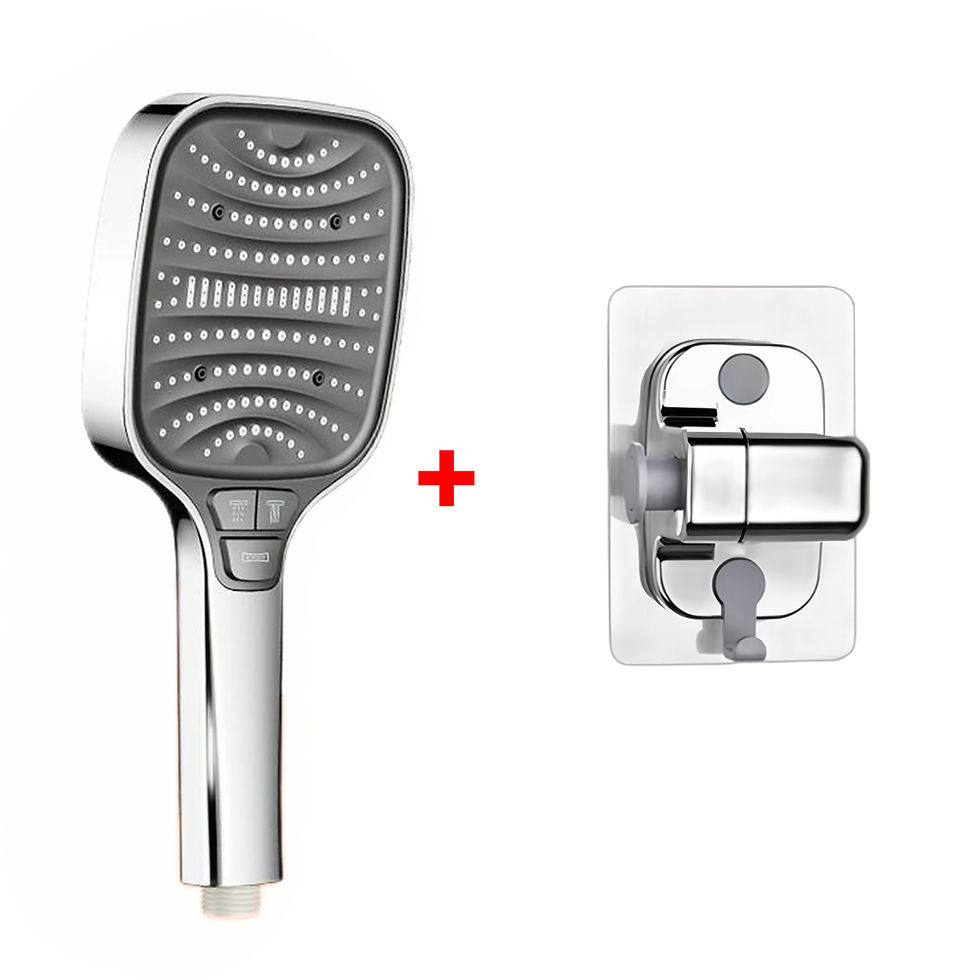 Thumbnail: VILOYI 8-Mode Turbo Pressure Handheld Shower Head, Water Saving Filter