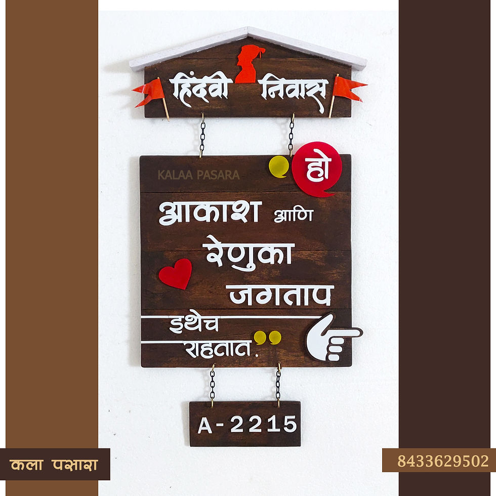 Thumbnail: "Ho ithech rahtat" Original concept/marathi nameplate
