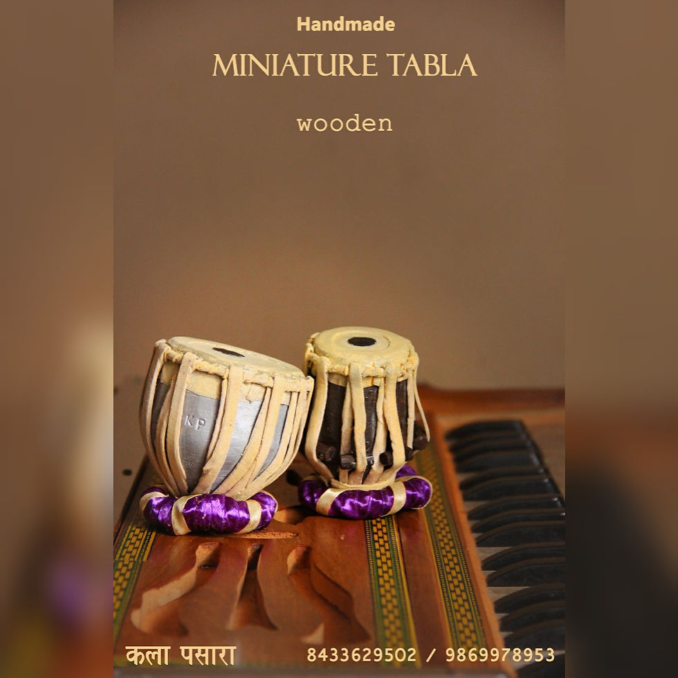 Thumbnail: Tabla MiniatureShowpiece wooden