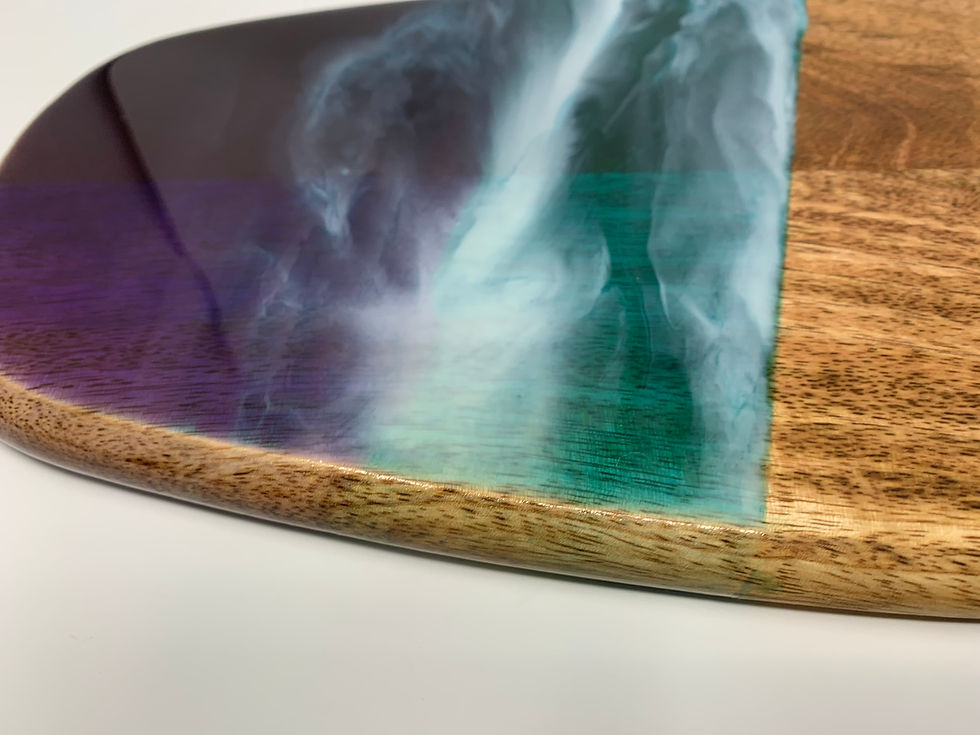 Thumbnail: Charcuterie Board -Surf Board - Ocean Breeze side view