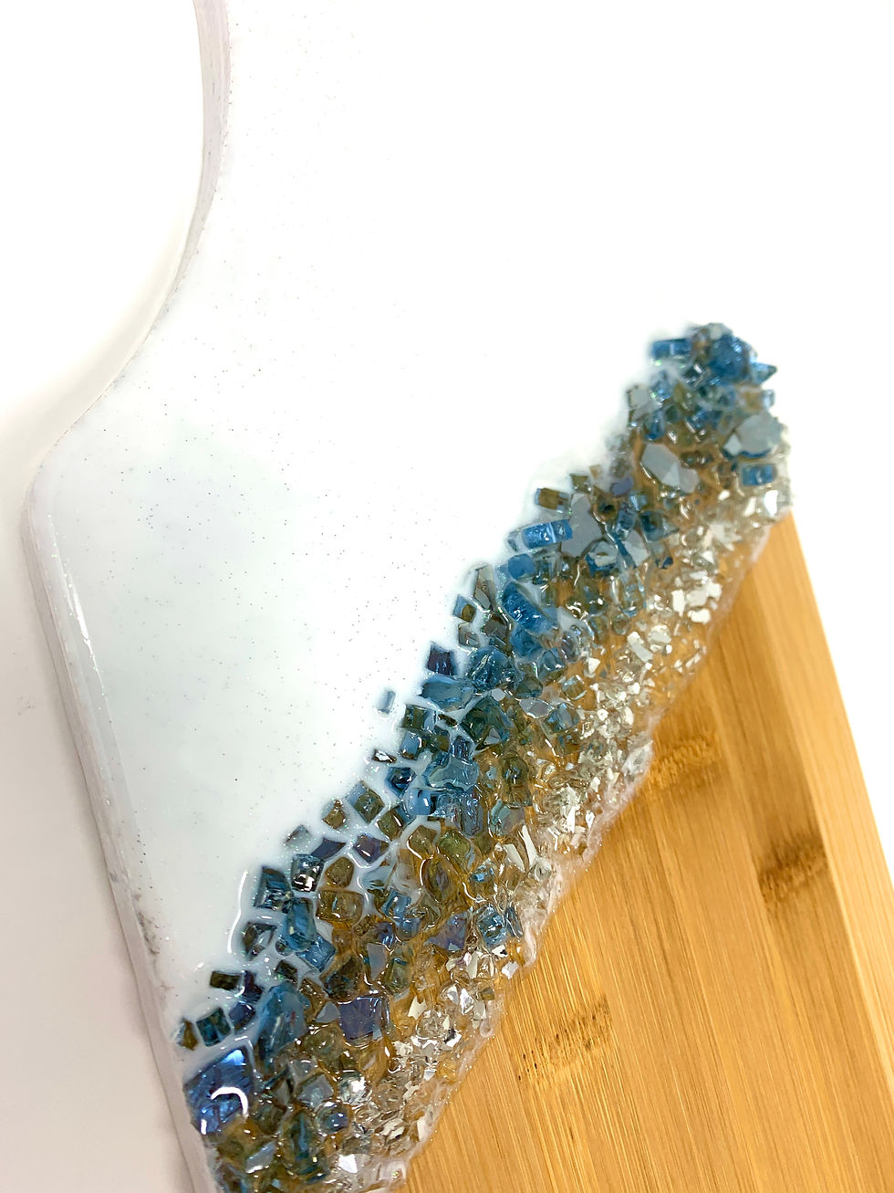 Thumbnail: Luxuriously Embellished - Bamboo Charcuterie front view