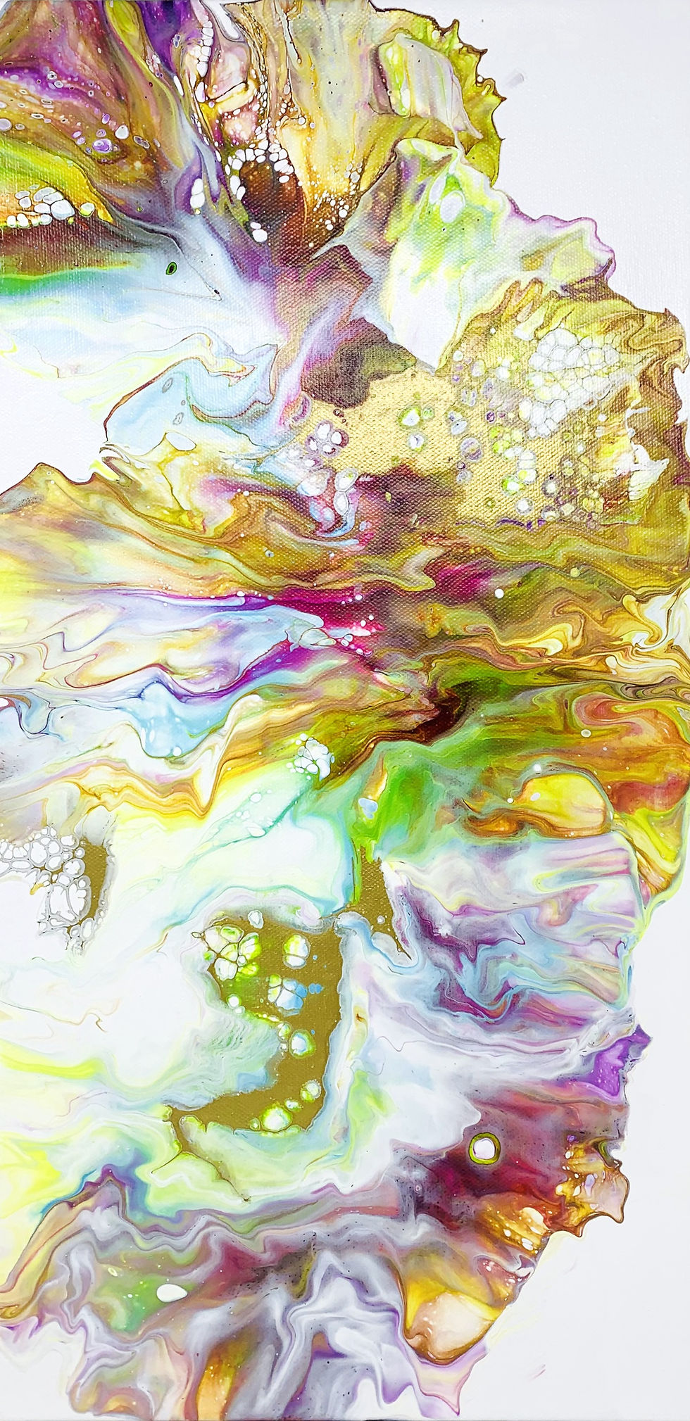 Thumbnail: Thriving Colours abstract painting front view