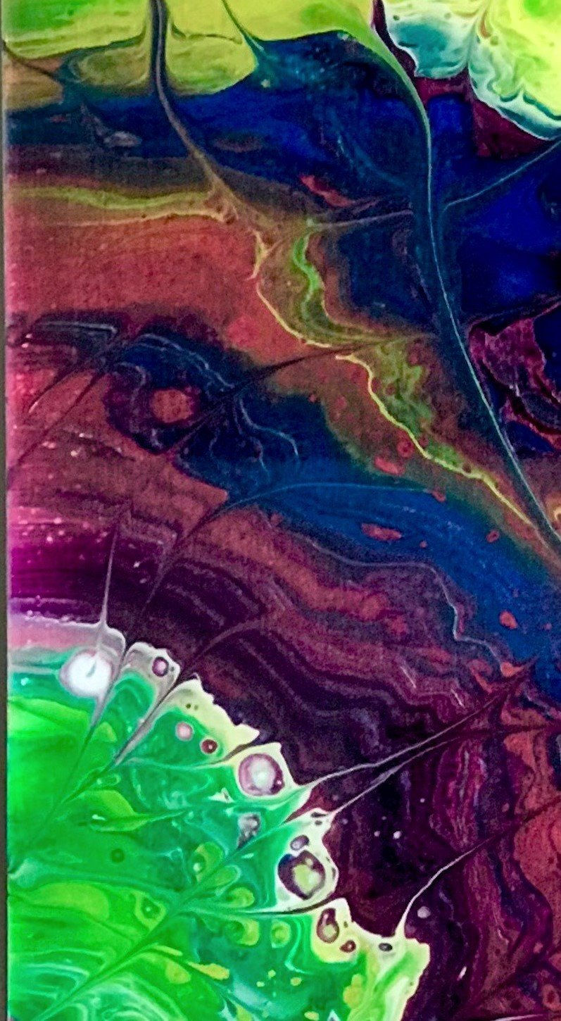 Thumbnail: Rhapsody abstract resin art on wood