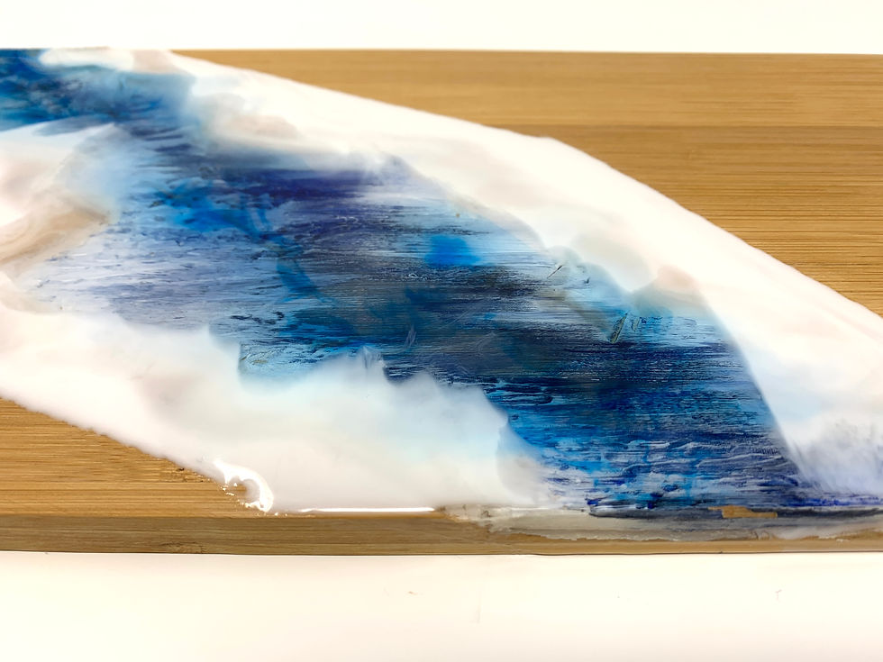 Thumbnail: Ice and snow - carved inlay - Charcuterie - front view