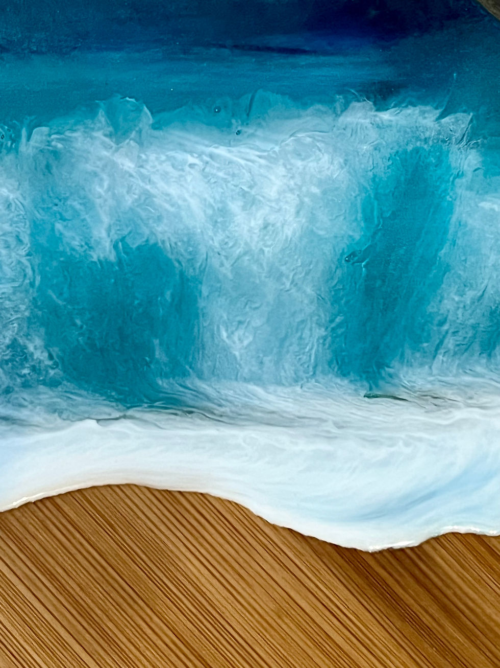 Thumbnail: Sea Waves  Large Charcuterie Board close up