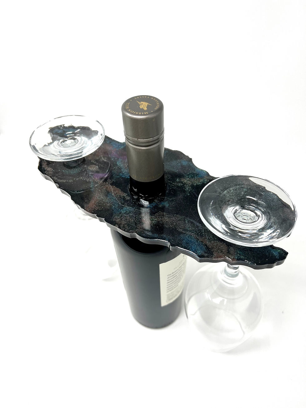 Thumbnail: wine butler black with holographic galaxy mica