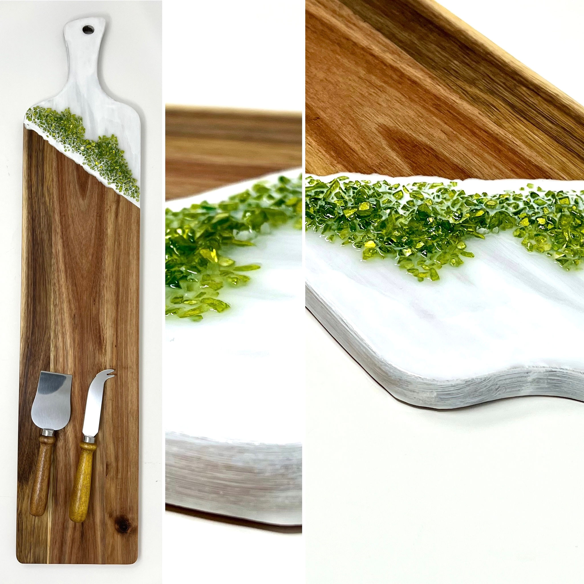 Large baguette charcuterie with bonus spreaders