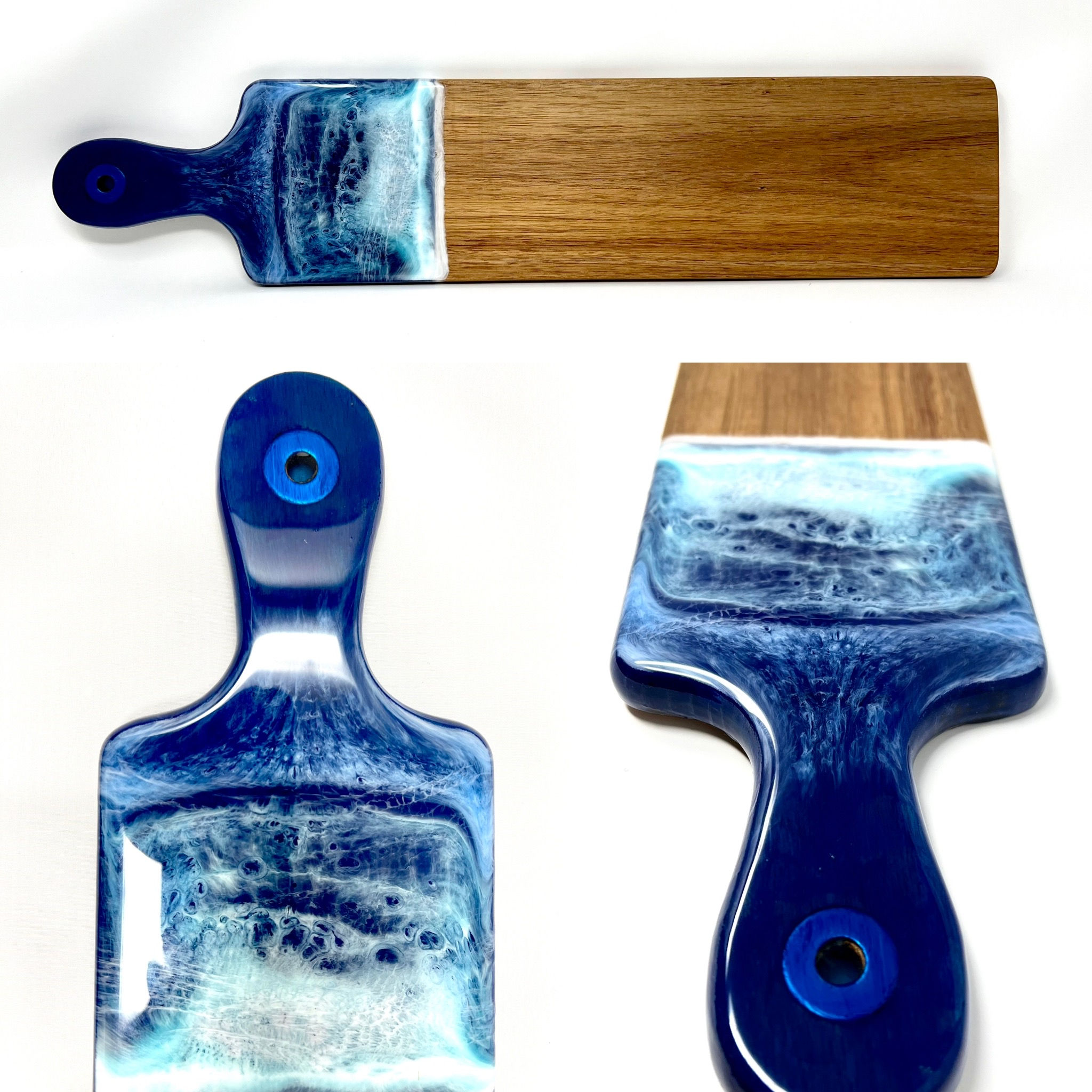 Ocean scene charcuterie board multi view