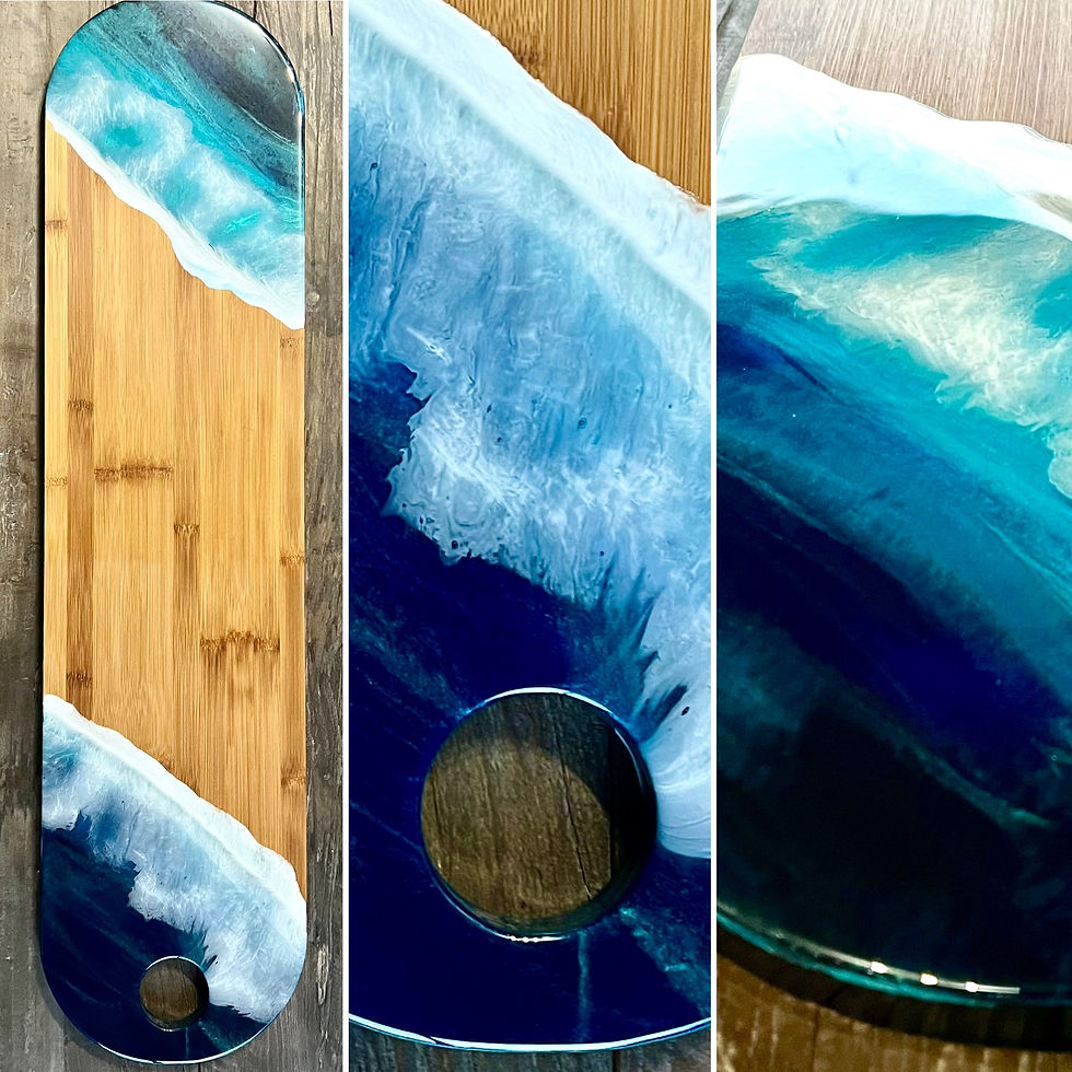 Sea Waves Large Charcuterie Board multi view