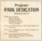 1934 Dedication of Park