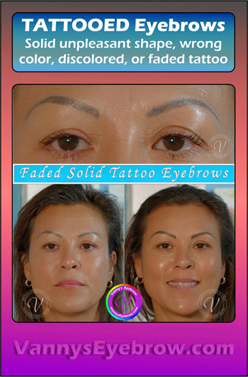 Microblading Faded Tattooed Eyebrow