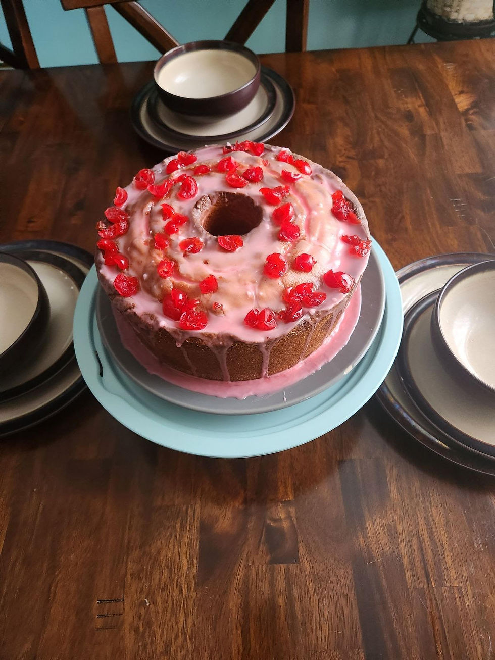 Maraschino Cherry Pound Cake