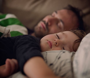Father and Son Taking a Nap