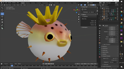 海島捕魚 - 河豚王建模