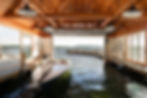 Lake Winnipesaukee Boat House built by Beckwith Builders shot by James Reed Photography 