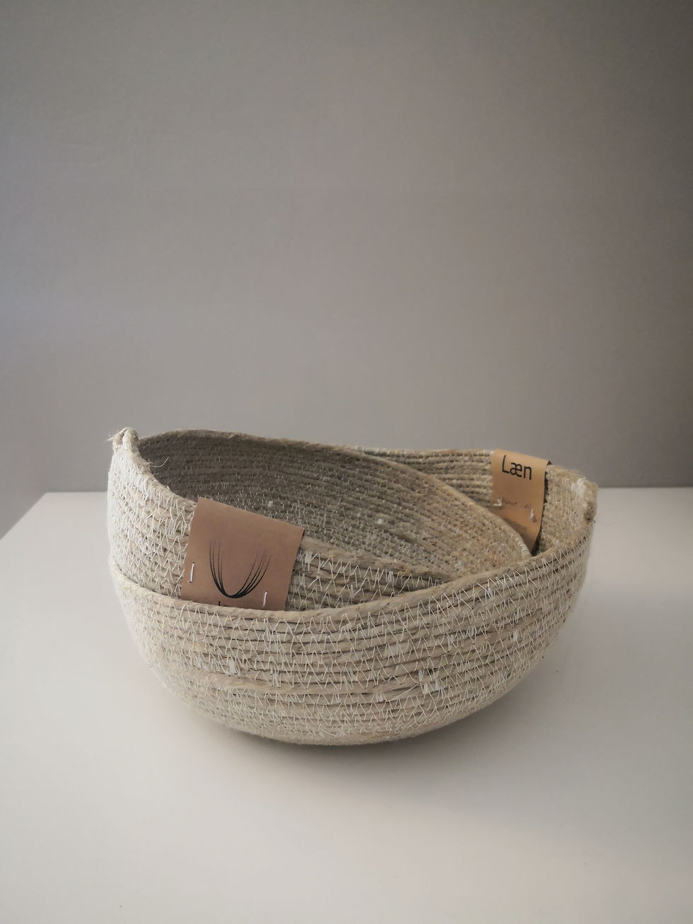 Miniature : Paniers ronds en chanvre