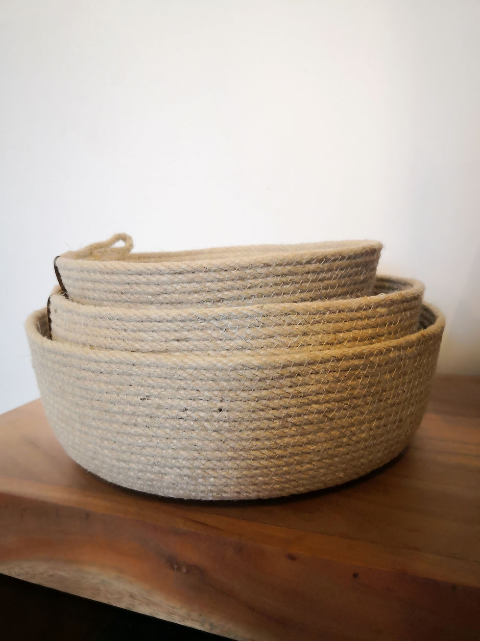 Miniature : Paniers ronds en jute