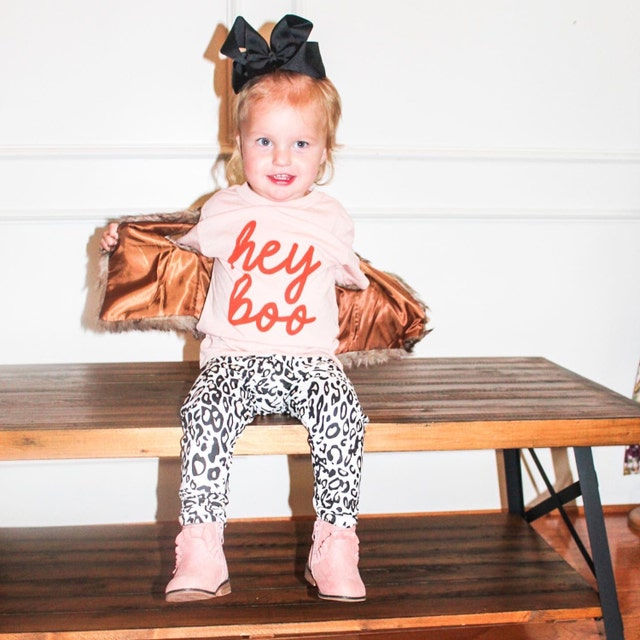 HEY BOO PINK TODDLER GRAPHIC TEE