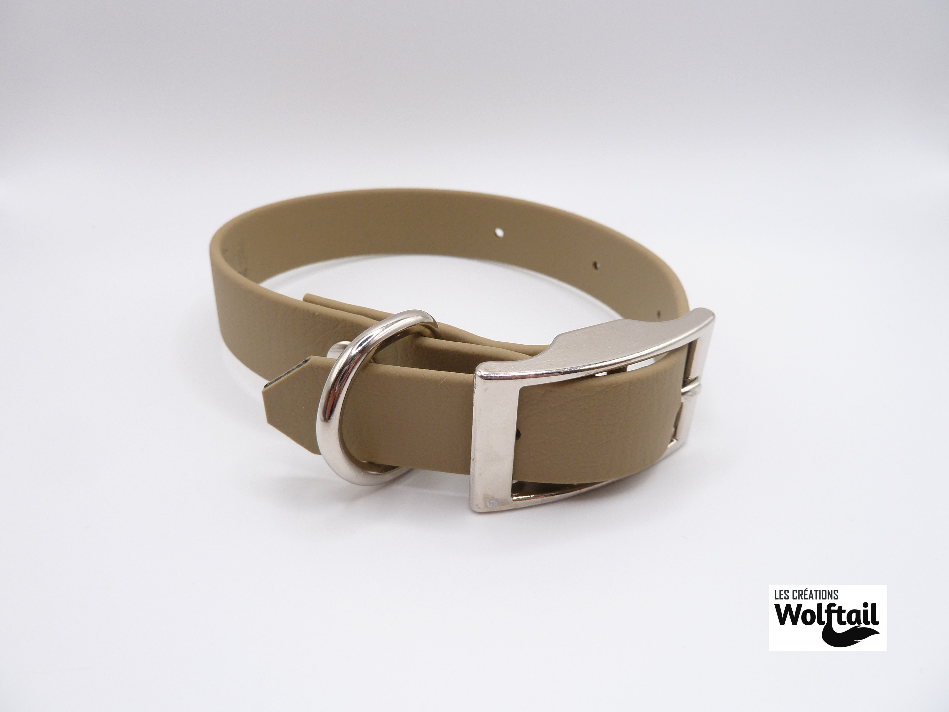 Standard biothane collar - sahara tan