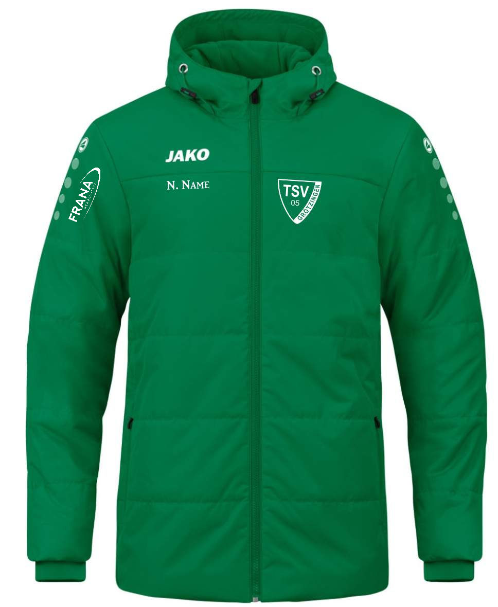 JAKO Coachjacke Team mit Kapuze Kinder