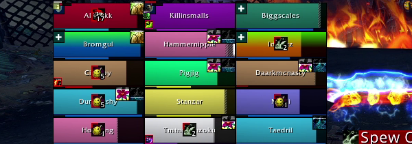 Ingame picture of Cell addon for healers