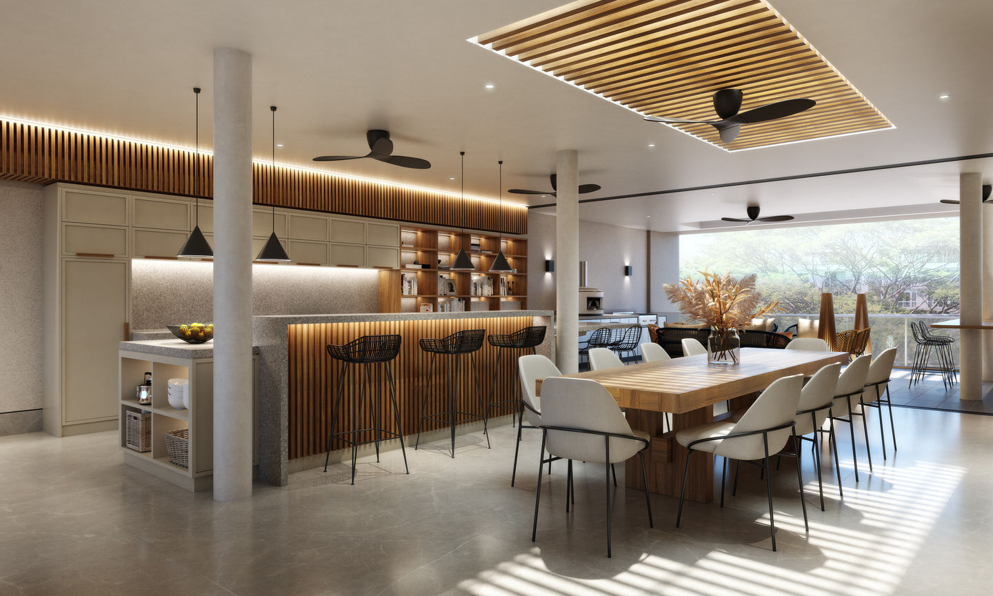 One Menerung Linear Vista interior design architecture 3d visualisation photography