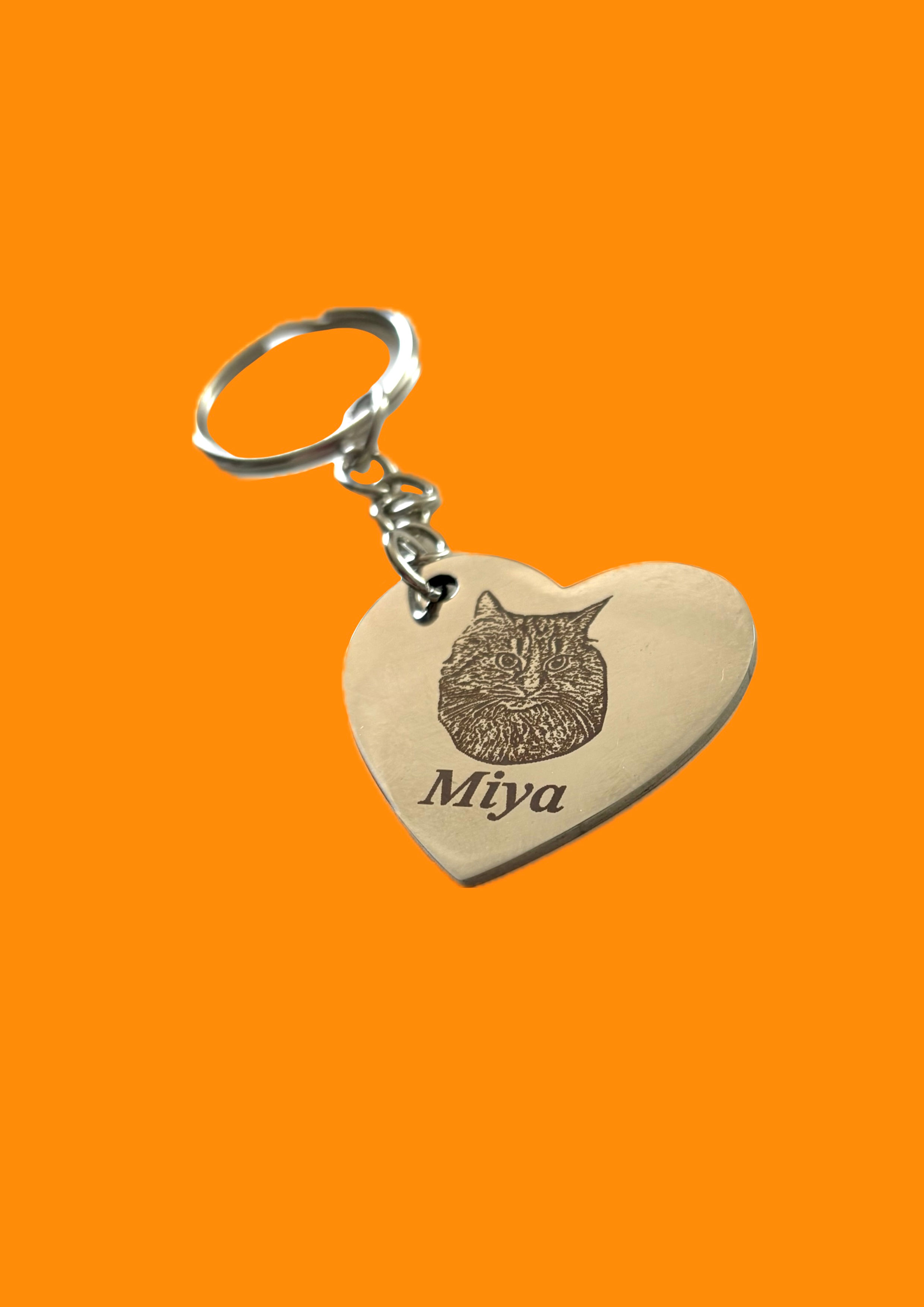Personalised Pet portrait/child’s drawing keyring 