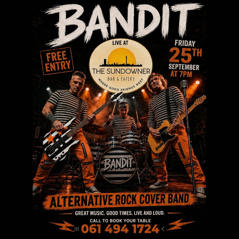 ๐ถ LIVE MUSIC FRIDAY 25 SEPTEMBER โ Alternative Rock with BANDIT