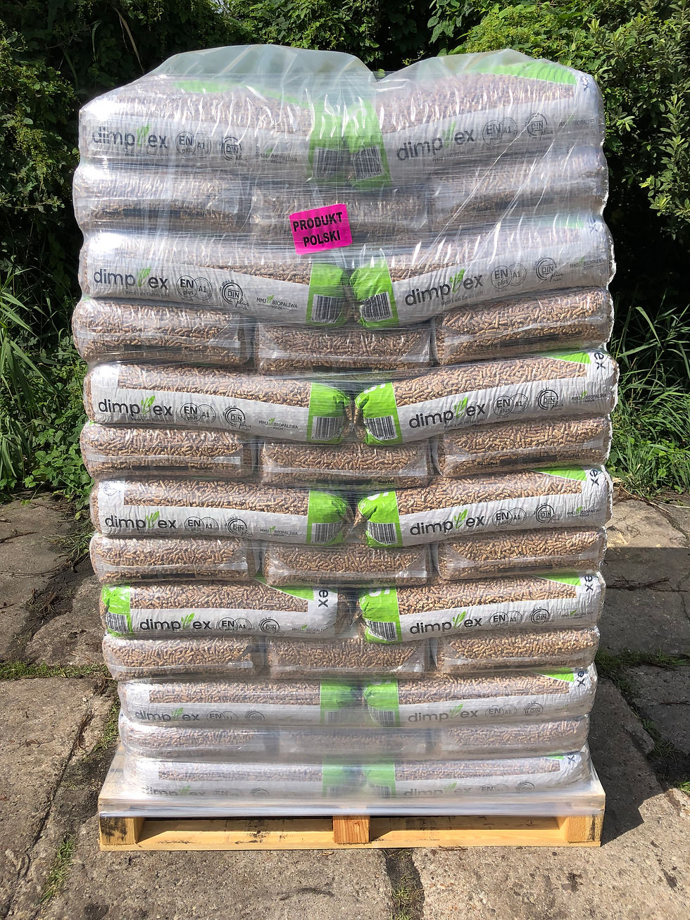 Miniatura: Pellet Dimplex 6 mm. Certyfikat EN plus A1, DIN plus