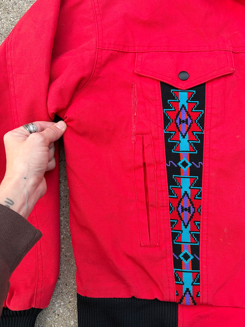Thumbnail: Vintage Western Embroidered Coat 
