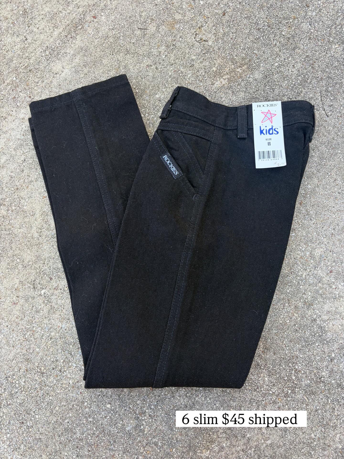 Vintage Black Kids Rockies 6T