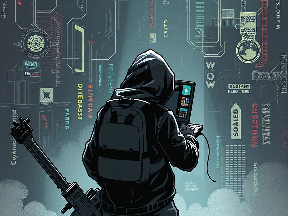 Cybersquatter hijacking a domain name. 