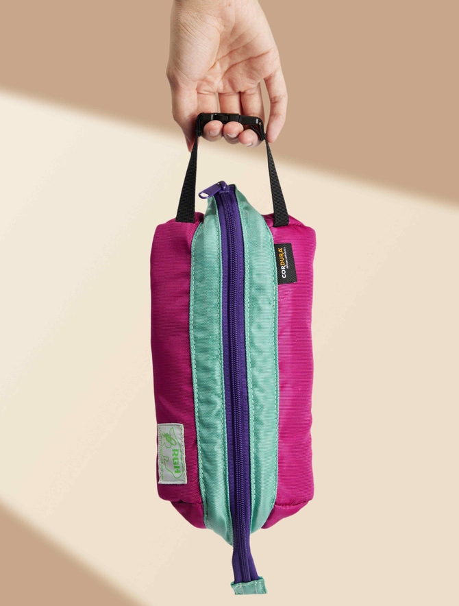 Rough Enough Large Pencil Case: Purple Blue Practicality for Every Age