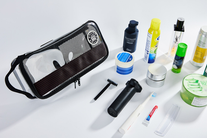 Conquer Long Trips with the Rough Enough Large Clear Toiletry Bag