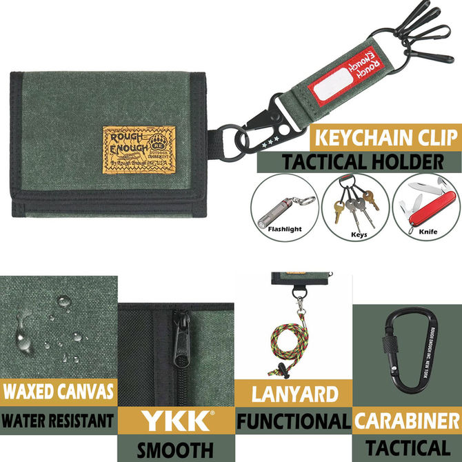 Rough Enough Tactical Wallet for Boys and Men: The Ultimate Blend of Durability and Functionality