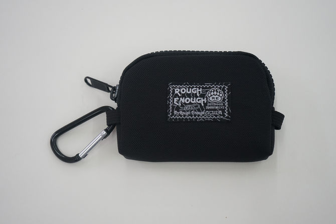 Rough Enough Prime Cordura Nylon Basic Fancy Fashion Small Portable Coin Party Purse Pouch Holder Or