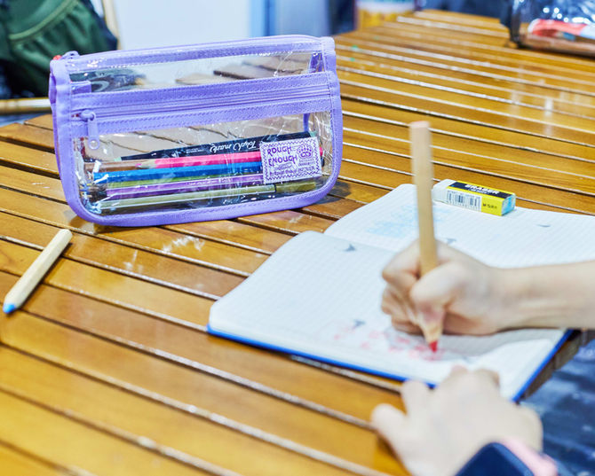 The Rough Enough Clear Pencil Pouch Choice for School Organization!