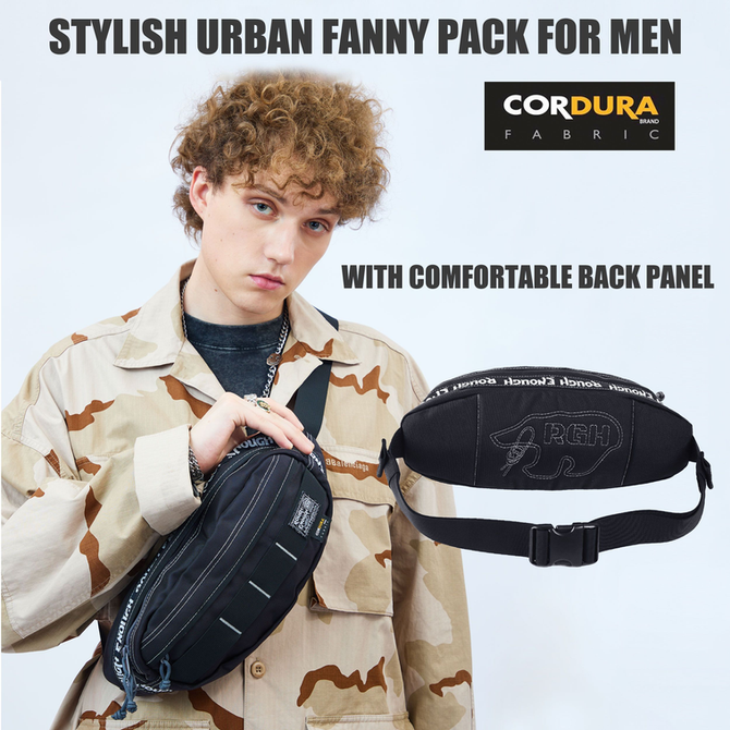 Rough Enough Stylish Urban Fanny Pack for Men: Built for Durability and Daily Comfort