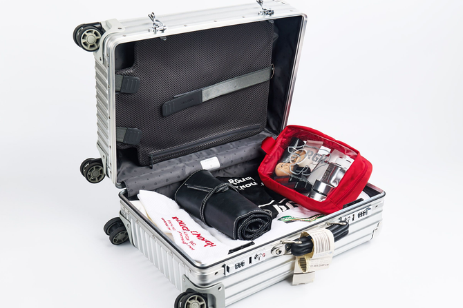 Meet Your Ultimate Travel Companion: The Rough Enough Stylish Red Clear Toiletry Bag