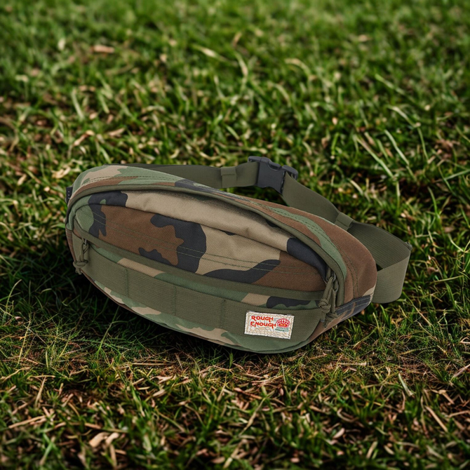 Meet the Rough Enough Tactical Fanny Pack in Military Camo