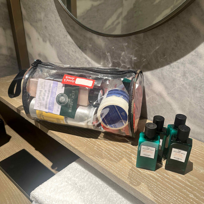 Travel Without Toiletry Chaos! ✨ Rough Enough Large Clear Toiletry Bag