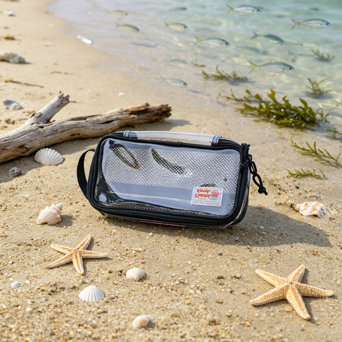 The Rough Enough Clear Toiletry Bag That Simplifies Summer Travel