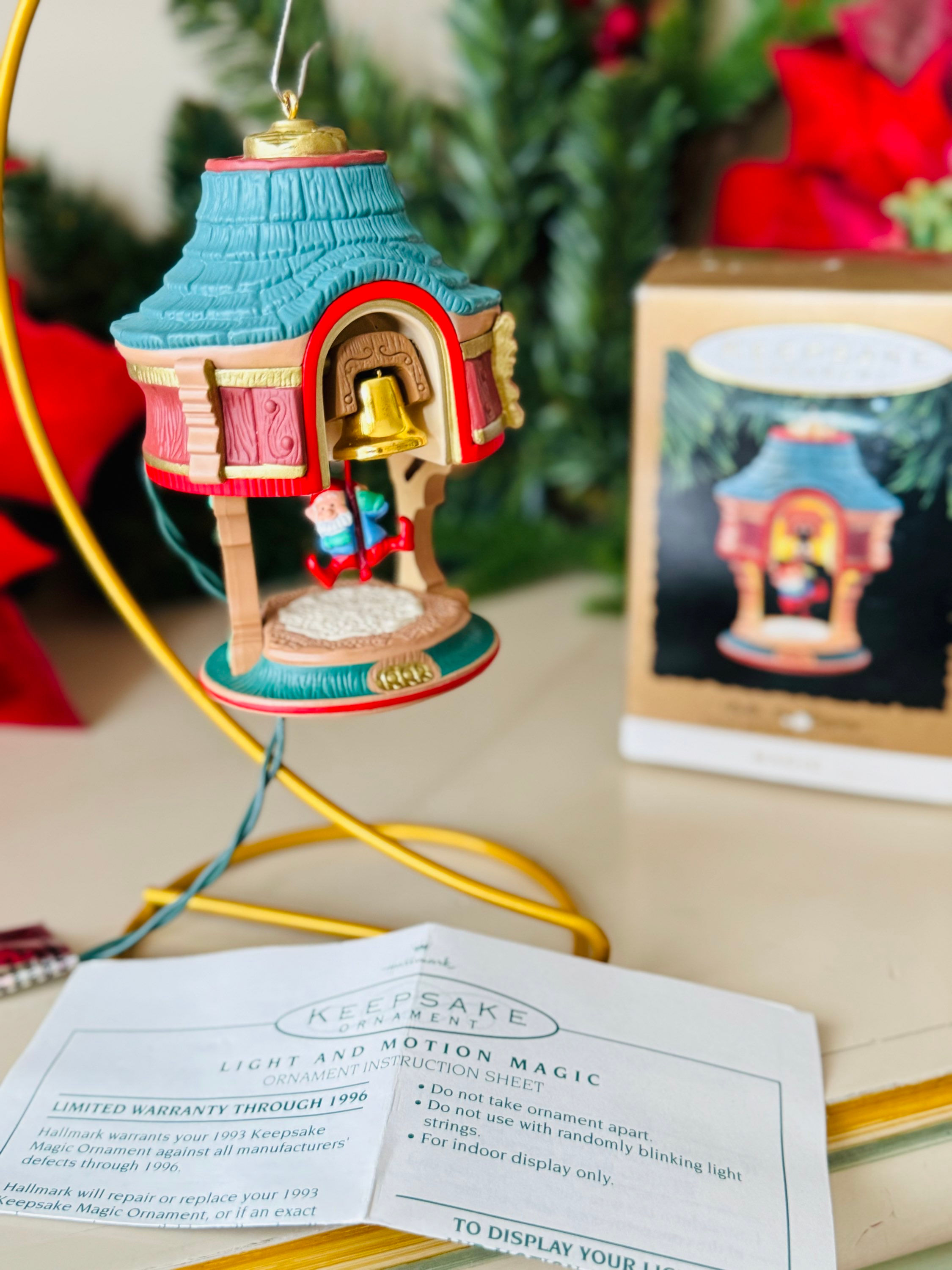 Addobbo vintage americano Bells are Ringing marchio “Hallmark”,