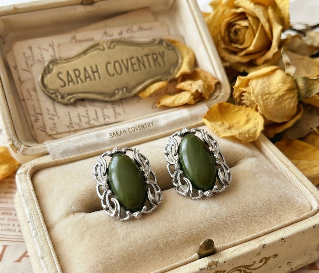 Orecchini a clips vintage Coventry collezione Carousel