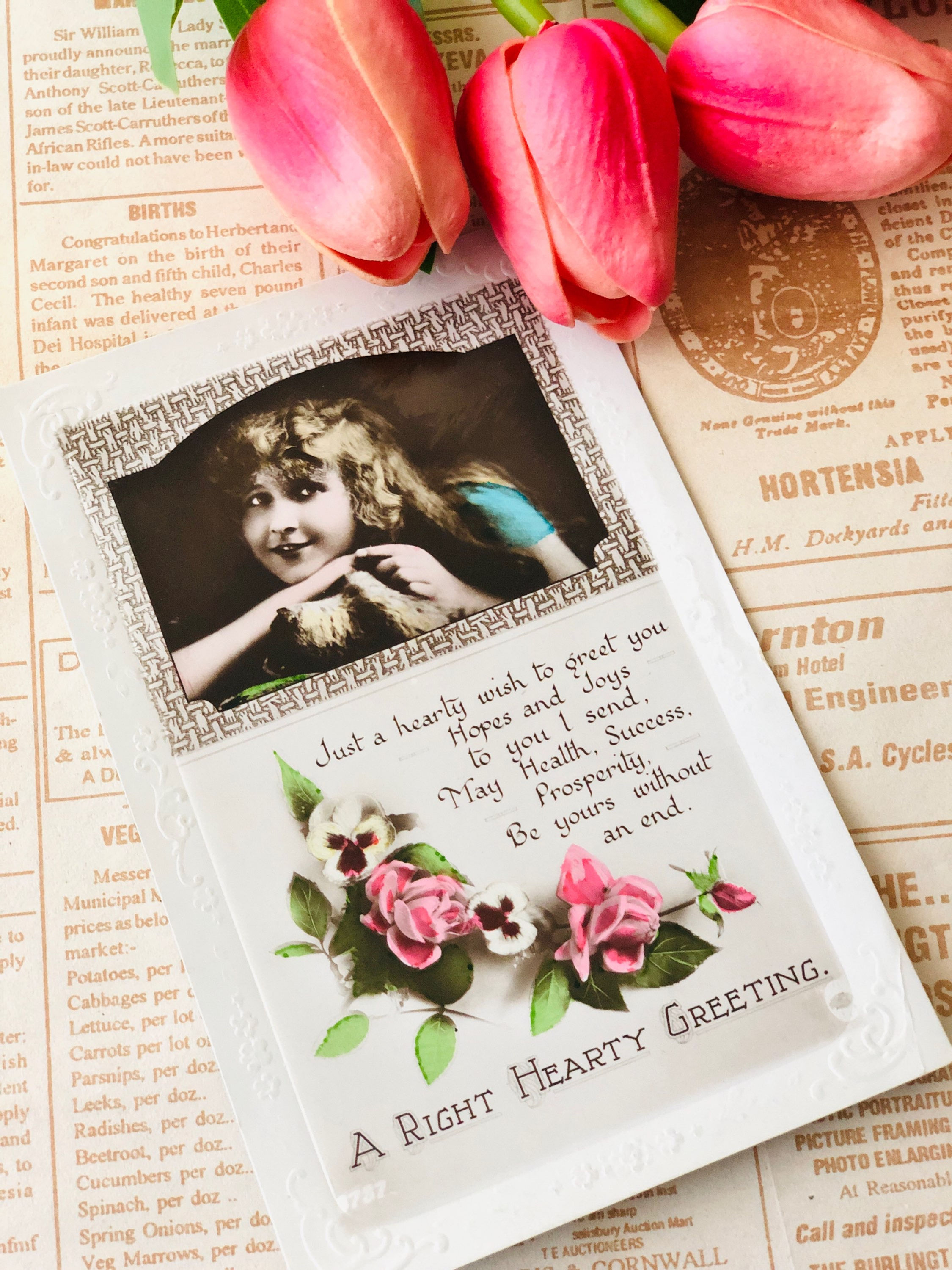 Cartolina vintage inglese viaggiata 