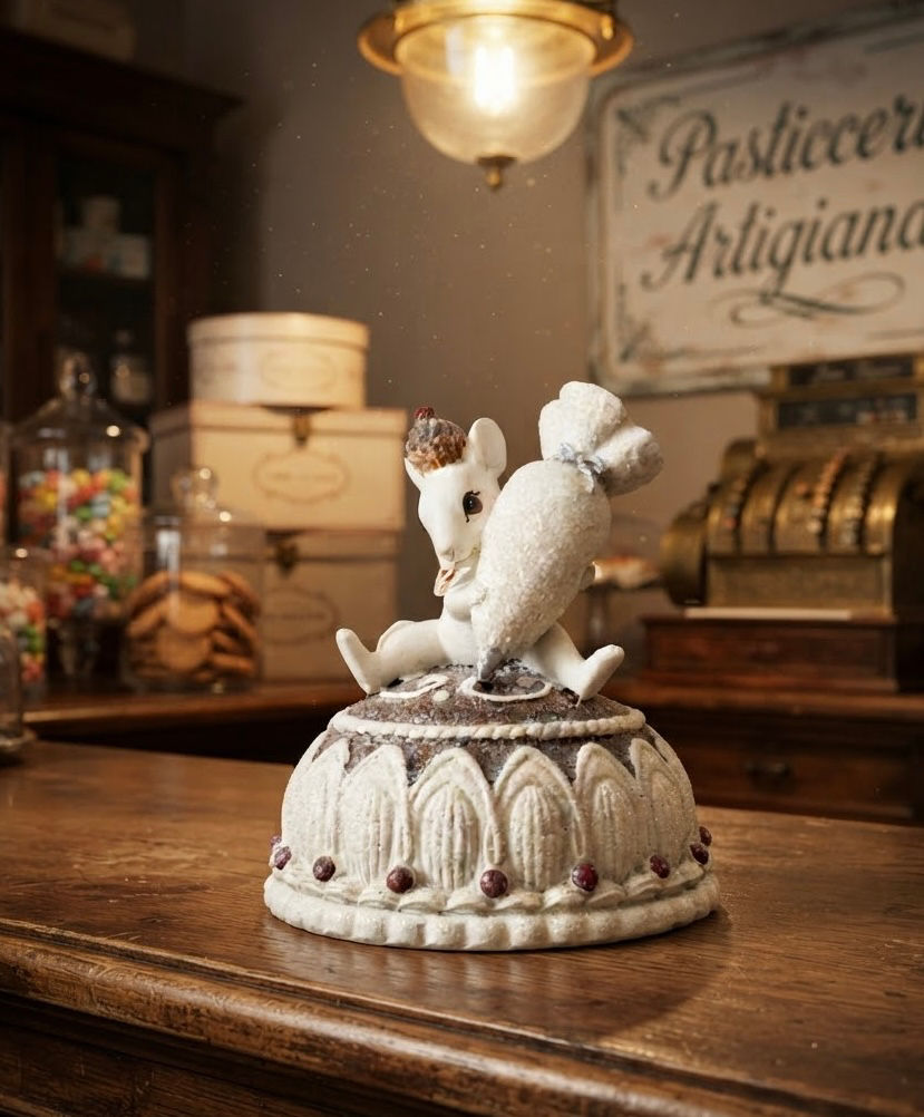 Miniatura: Torta in resina con topino sac-à-poche pasticcere 